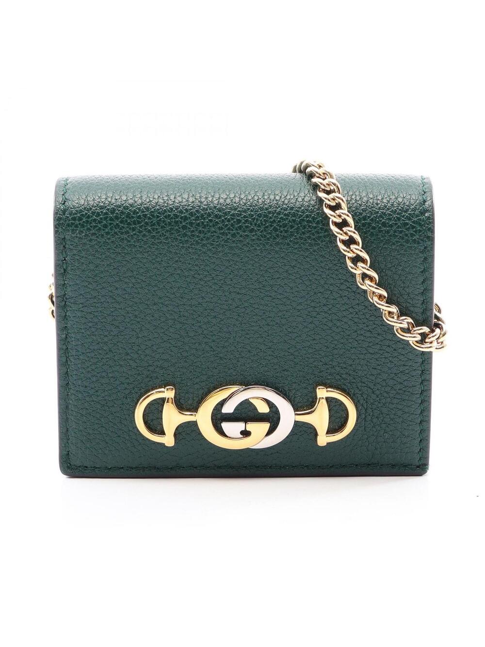 Gucci Zumi Bi-Fold Compact Chain Wallet #361635G38B